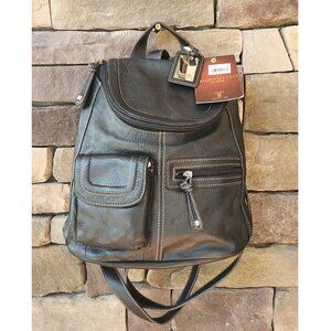 Tignanello Black Backpack Purse
